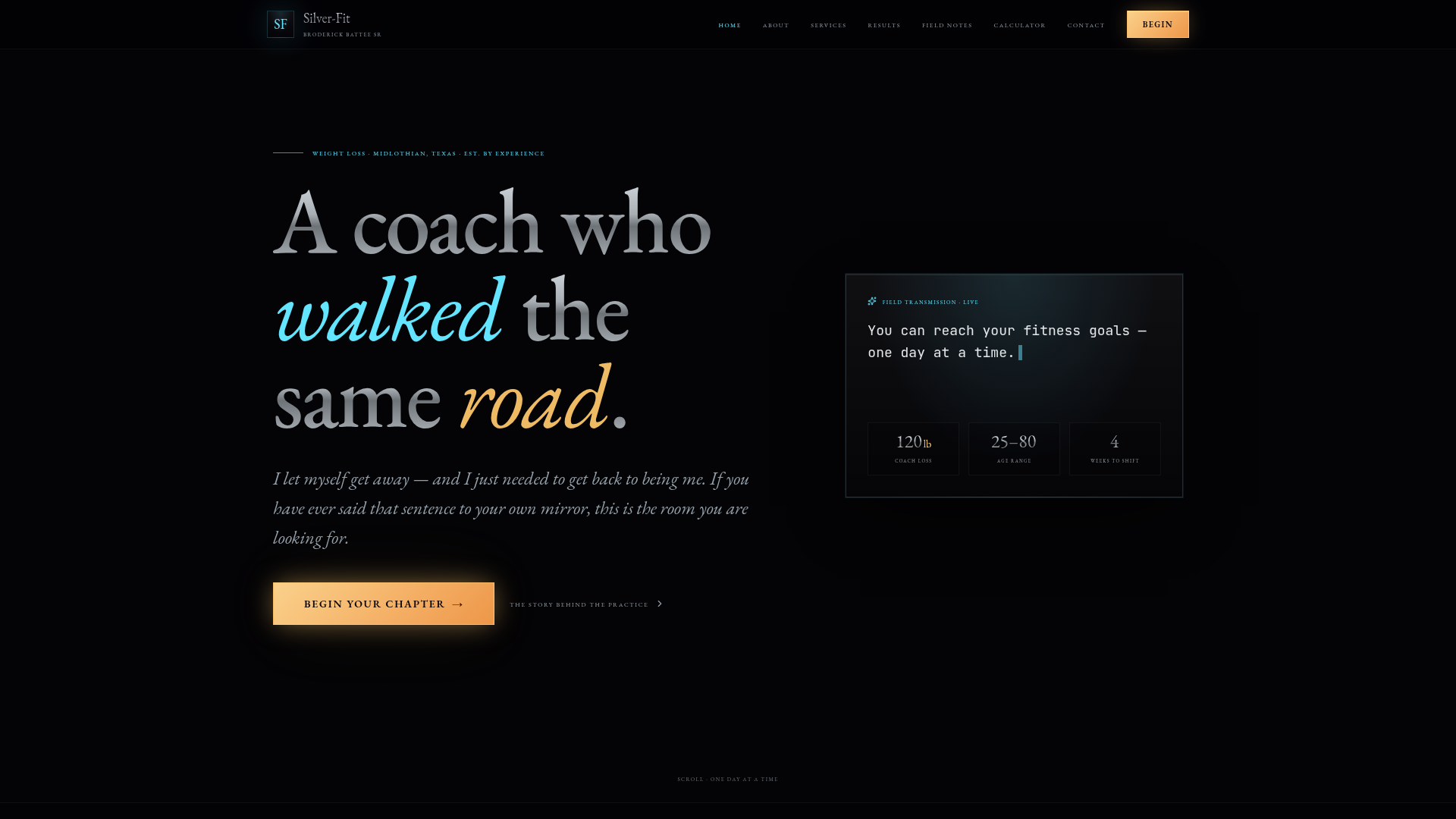 Broderick Battee Sr's personal training website